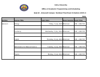 Remedial exam schedule .xlsx